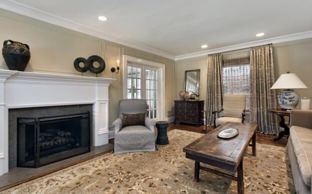 Neutral Rustic Living Room