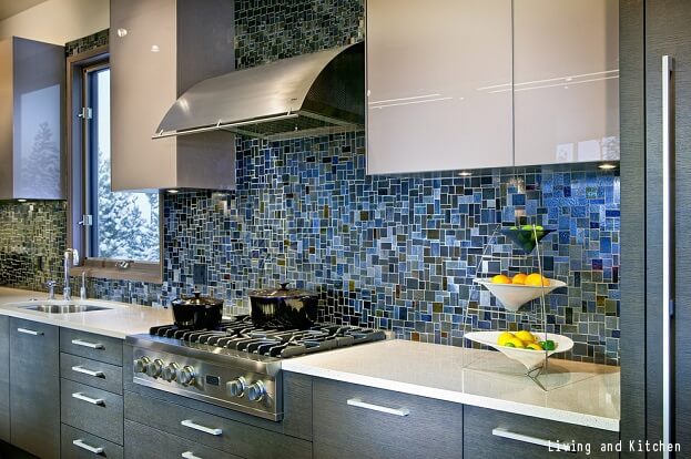 Backsplash Kitchen Blue bold tile design ideas for your kitchen | remodeling Backsplash Kitchen Blue bold tile design ideas for your kitchen | remodeling